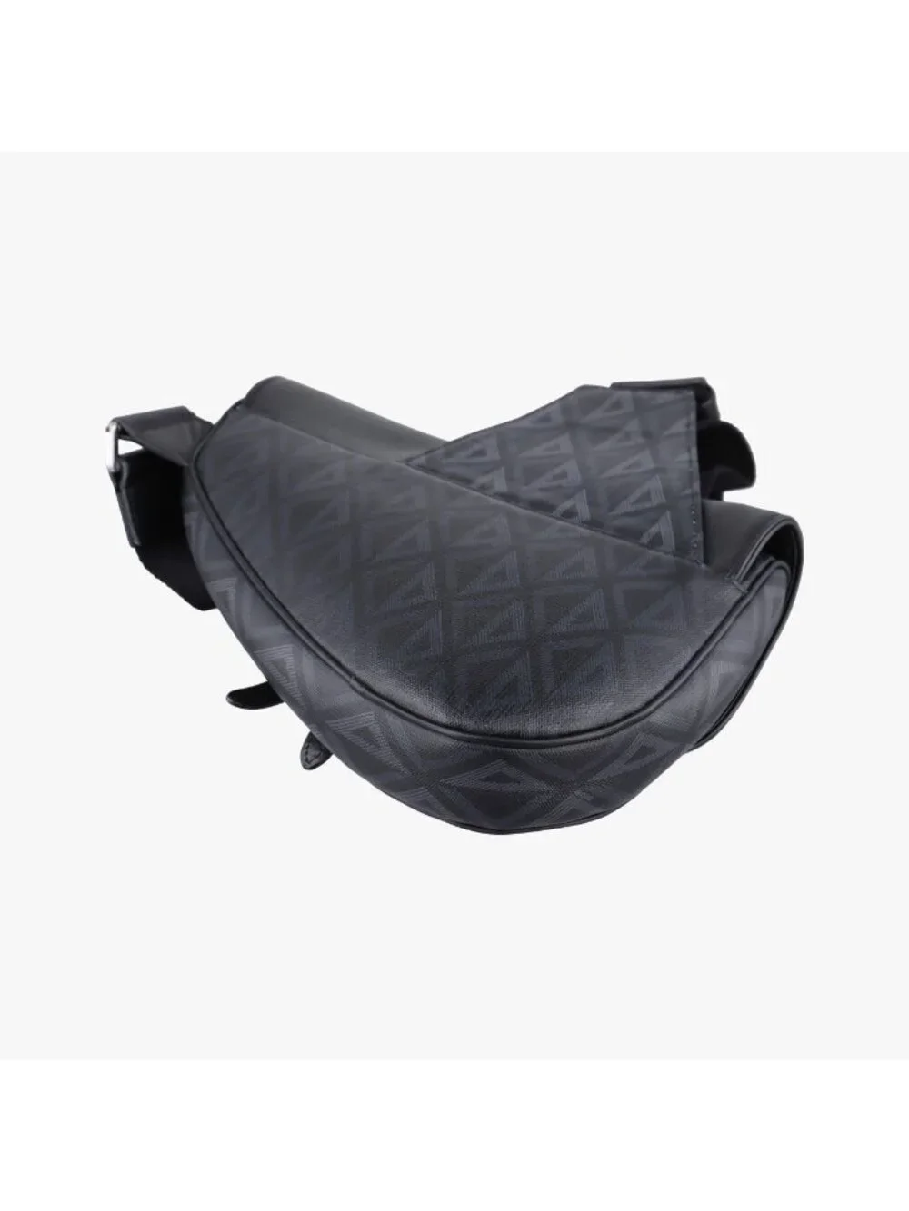 Dior Saddle Black Blue Leather Shoulder Bag
